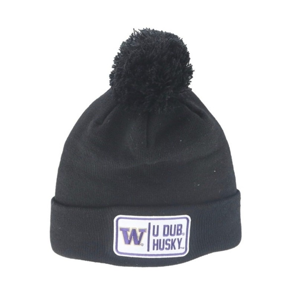 Zephyr Hats NCAA University of Washington Huskies Pom Beanie Black One Size S1